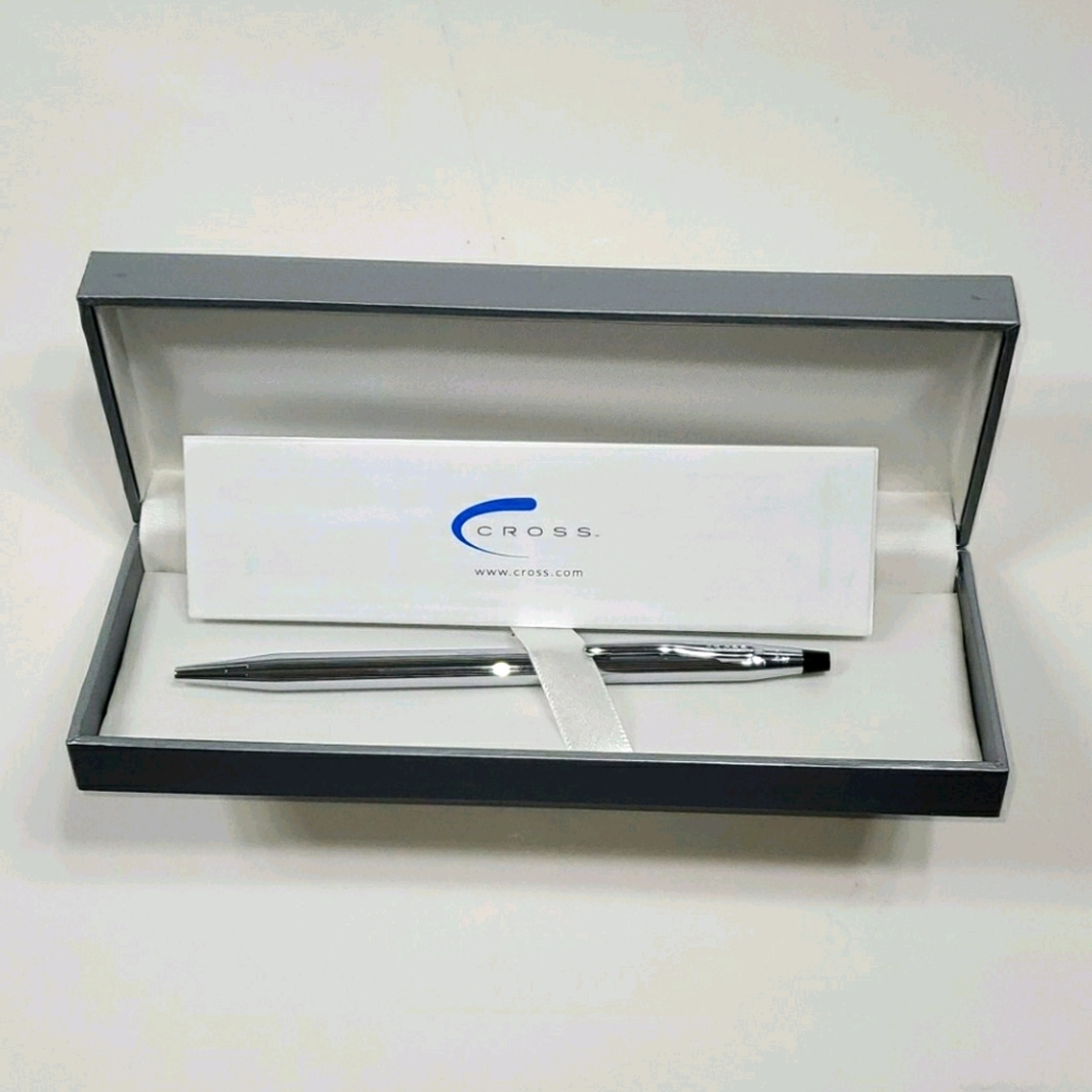 Vintage CROSS 3803 Classic Twist Ballpoint Pen Chrome